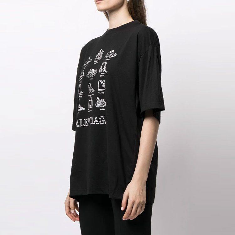 Balenciaga SS22 T Shirt Women's Black 641532TJV801070