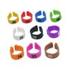 100 st Plastfågelbenringar 12/14 mm Papegojklämring Färgade Benringar Tävlingsduva Duvracing Märkningsring Nr 1-100