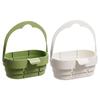 Sink-Side Drain Basket for Produce Washing, Hangable Organiser Basket with Carry Handle and Flat-Store Storage for Home Use