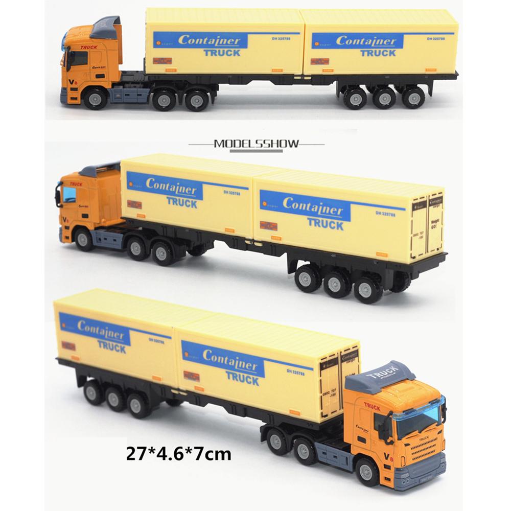 1/43 Alloy Vehicle Model Simulation Container Truck Model Kids Toy