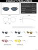 Luxury Metal Small Sunglasses For Men And Women Unisex Brand Designer Fashion Sun Glasses Oval Stylish Eyewear Shades