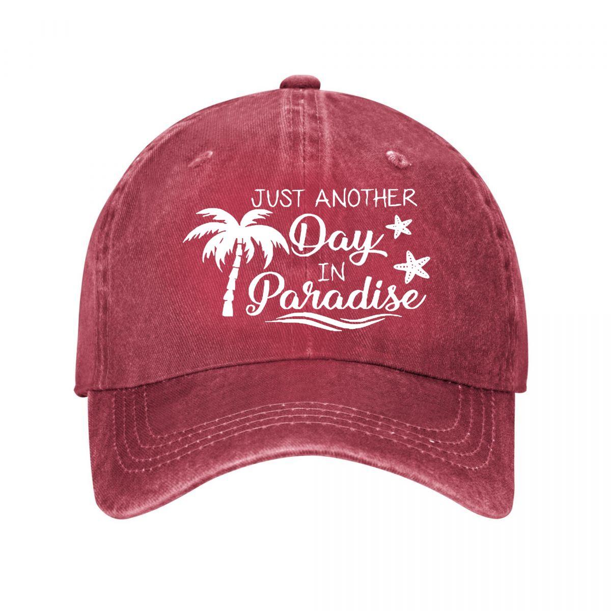 Vintage Paradise Palm Baseball Cap Washed Baseball Cap Adjustable