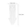 20Pcs Door Wedge PVC Door Stopper Non-Slip Heavy-Duty Safety Blocker for Interior Bedroom Office Living Room Floor Carpet Draft