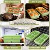 Silicone Ice Cube Tray with Lid - Food Storage & Freshness Preservation Box
