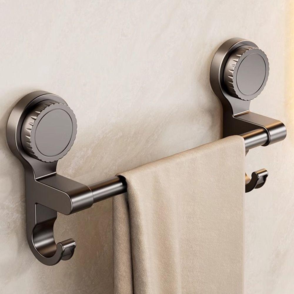 Removable Towel Rack Strong Suction Cups Suction Cup Towel Rack Wall-mounted Towel Rack  Home Use