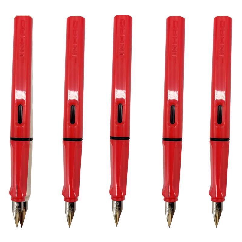 10/5 PCS JINHAO 619 Fountain Pen High Quality Colors Student F EF Nib Ink Pen Calligraphy Pen Stationery School Office Supplies