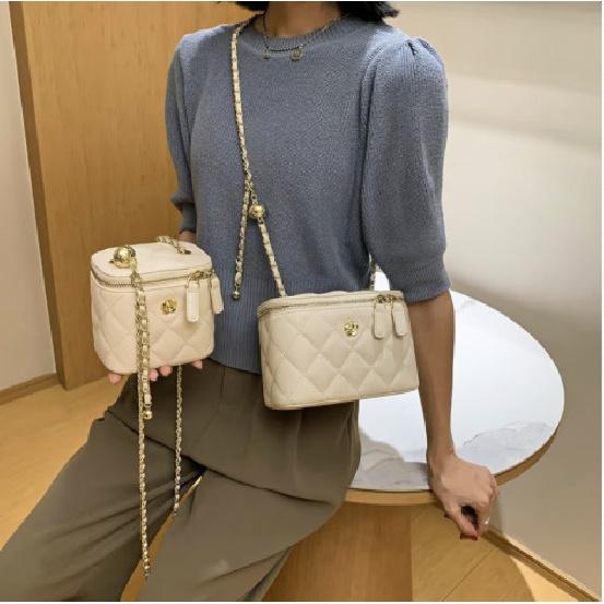 Xiaoxiangfeng New Fashion Versatile Mini Square Bag Crossbody Shoulder Bag Quilted Chain High-end Women's Bag