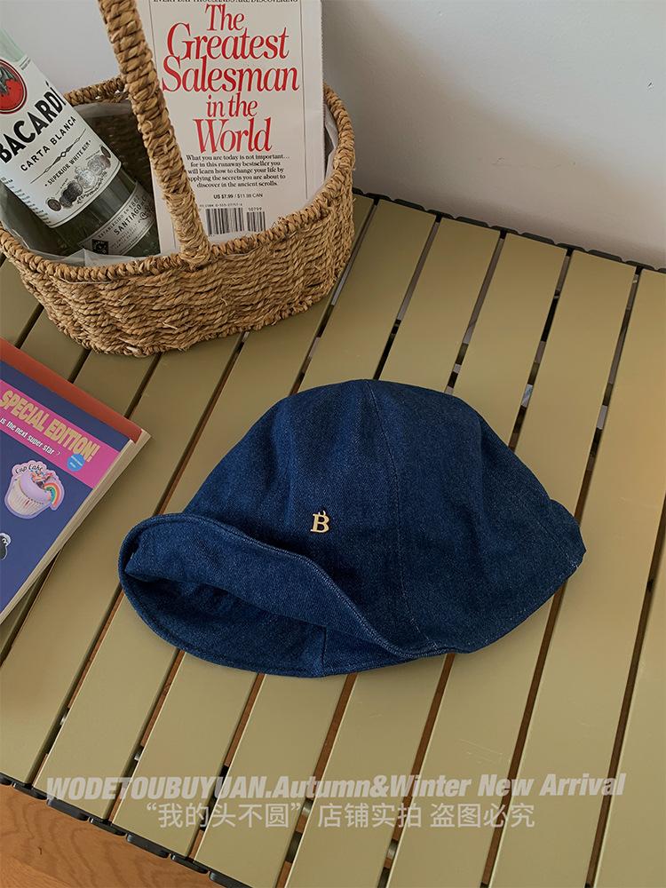 

Дизайн Новейший 2024 Удобная Джинсовая Панама Широкие Поля Защита от УФ-лучей для Взрослых Dark Blue Denim