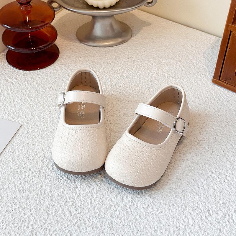 Anti-slip New Style Girls' Single Shoes, Fashionable Laces, Soft Sole Shoes