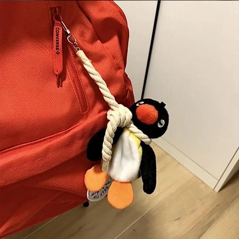 Cute Penguin Plush Keychain Cute Penguin Doll Pendant Creative Animal Doll Backpack Keychain Exquisite Backpack Decoration Gift