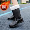 Rain shoes women's adult non-slip fashion outer wear new summer medium tube rubber shoes wear-resistant water shoes waterproof rain boots
