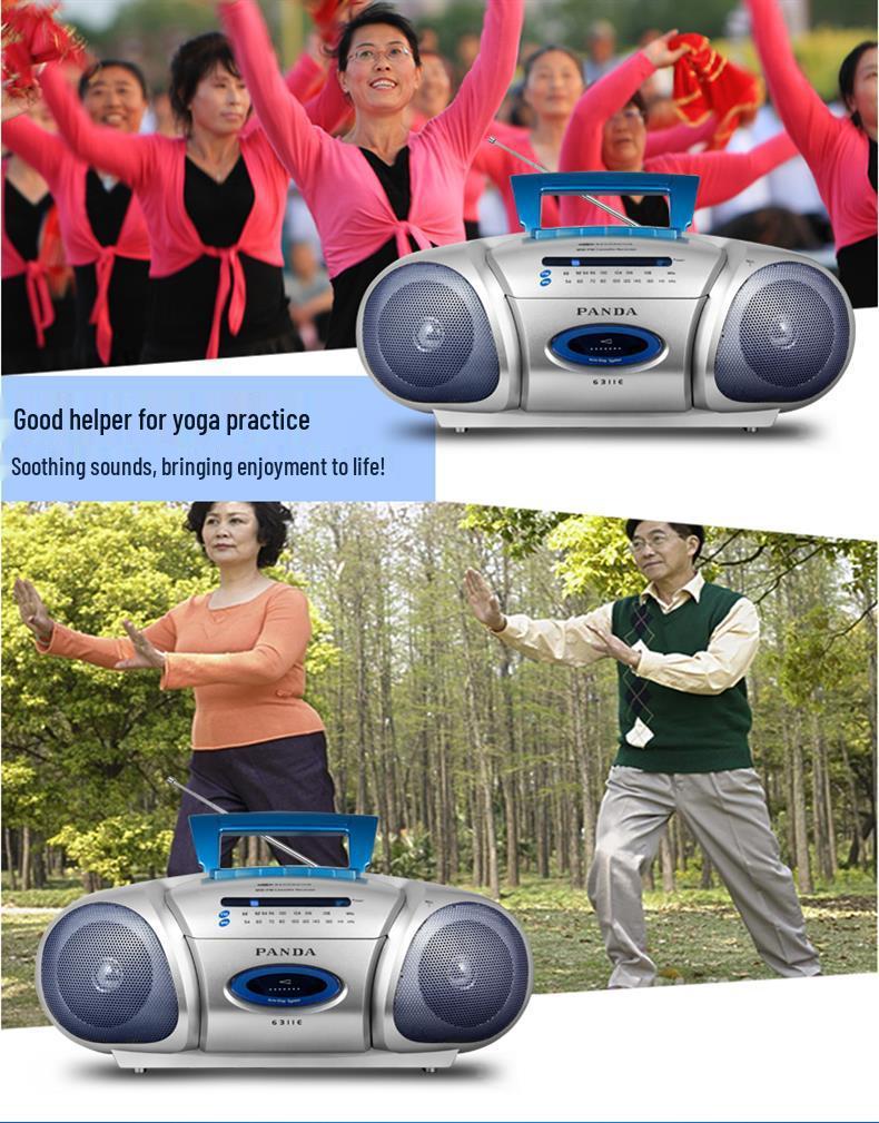 PANDA 6311E Classroom Recorder & Cassette Player with Dual Speakers