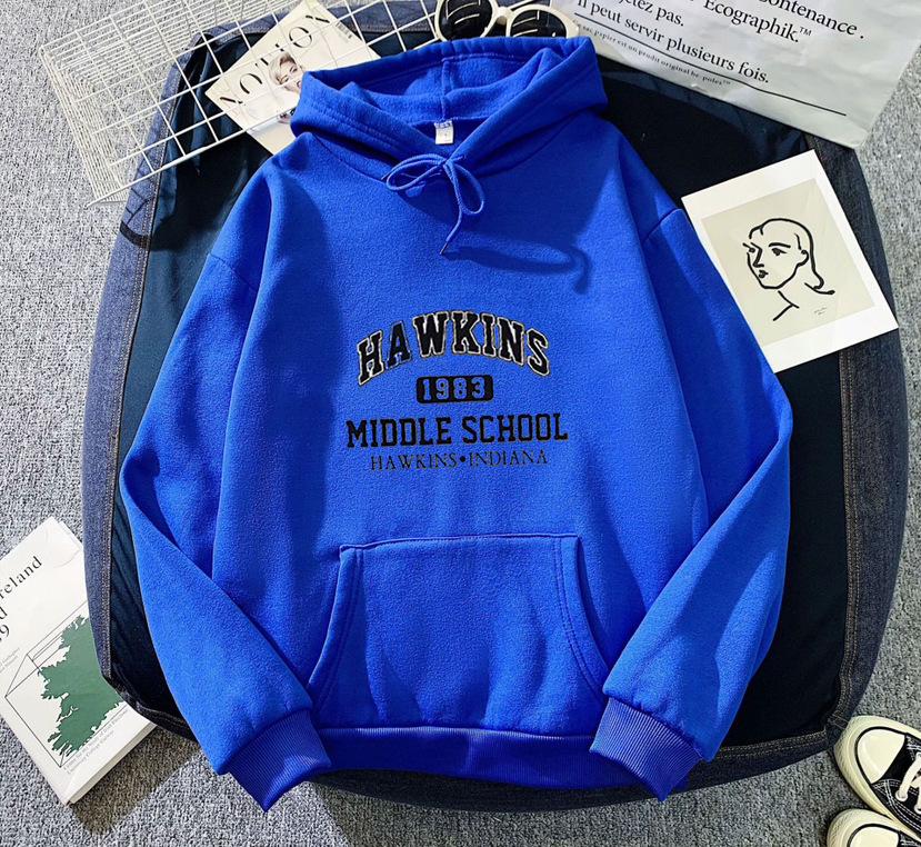 2023 Unisex Plus Velvet Hooded Sweatshirt for Autumn-Winter: Loose Fit, Ideal for Couples