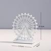 Wheel Statue Figurine Sculpture Collectable Modern Ornament Zine Alloy Home Decor Model For