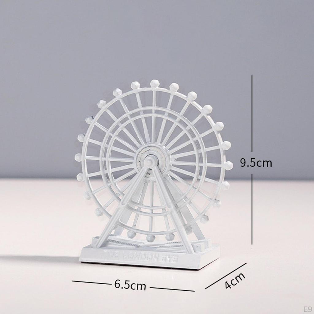 Wheel Statue Figurine Sculpture Collectable Modern Ornament Zine Alloy Home Decor Model For