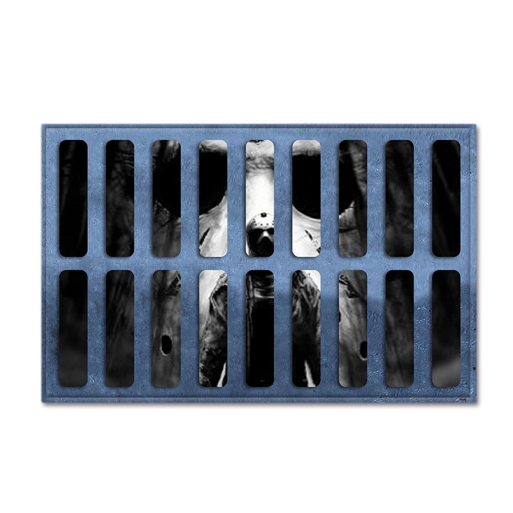 Hot Sale Halloween Series Manhole Clown 3D Thriller Grimace Non-Slip Floor Mat Bathroom Door Mat Factory