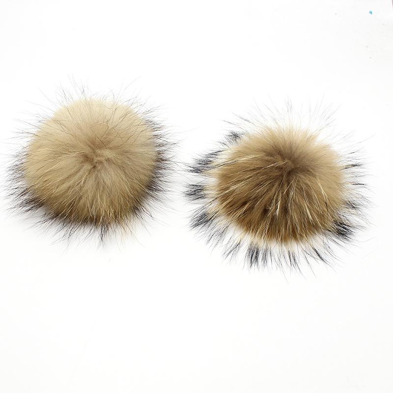 Low Price Fox Hairball 13Cm Real Hairball Pendant Wool Hat Special Fur Big Raccoon Hairball