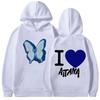 Singer Aitana Love Graphic Print Hoodie Men Women Fashion Oversized Pullover Sweatshirt Y2K Retro Fleece Hoody