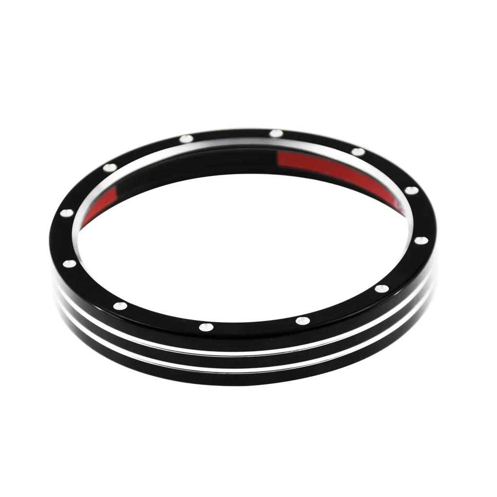 Black Asterism Speedometer Trim Bezel Burst Billet Cover For Harley Sportster 883 1200 Dyna Street Bob Low Rider Touring FLTRX