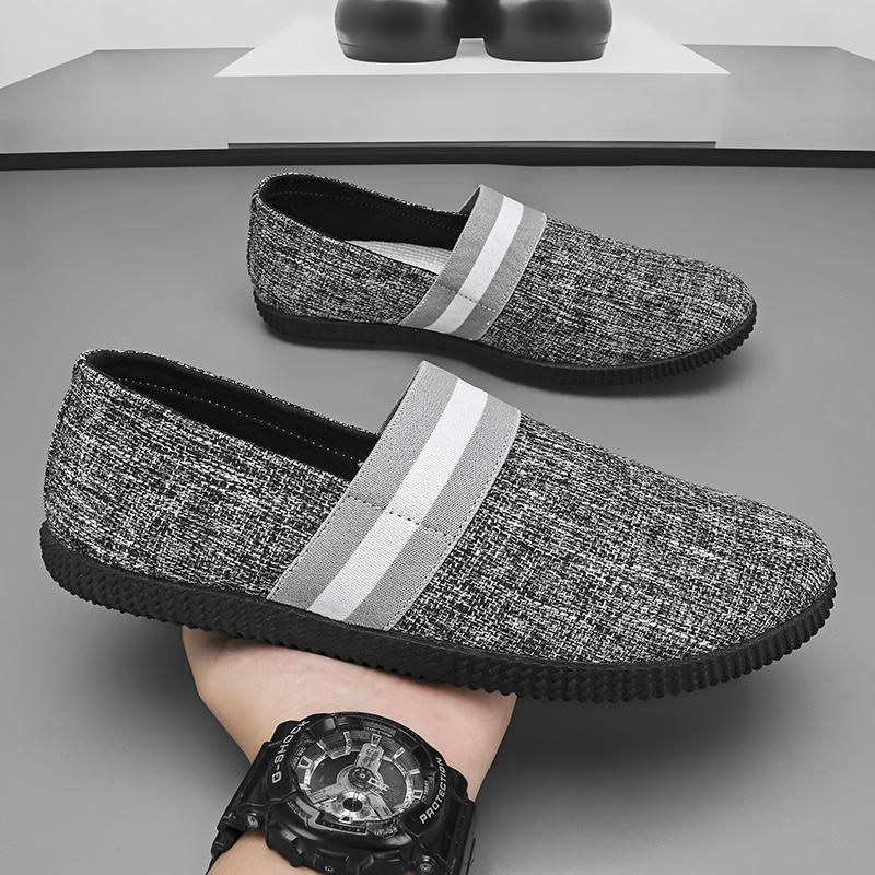 Fashion Sneakers Men's New Flat Bottomed Loafers Lightweight Set for Outdoor Non Slip Casual Shoes Luxury Soft Soled Walking Shoes