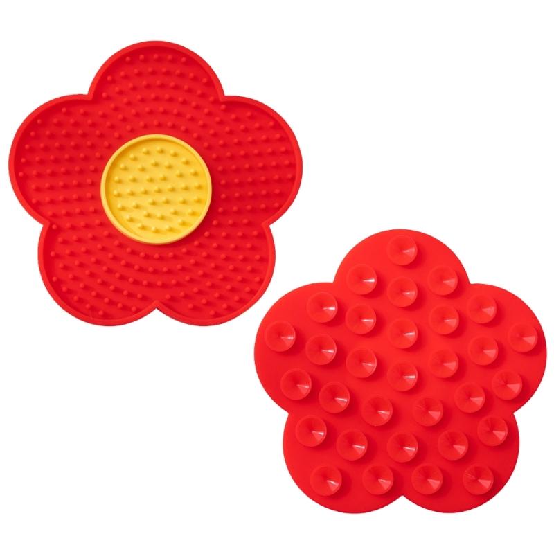 Dog Licking Pad With Suctions Cup Dog Licking Mat Slow Feeders for Wet and Dry Food, Treat, Butter