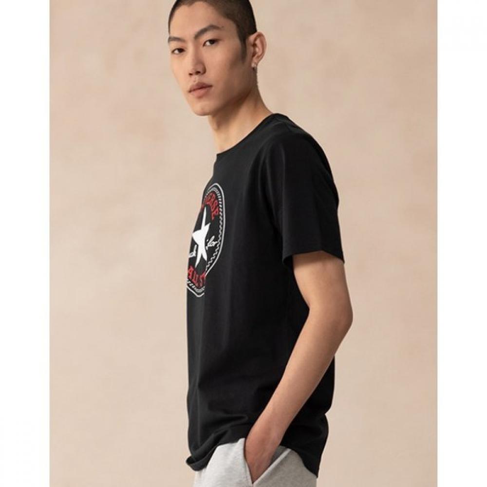 Converse All STar PaTch STandard FiT T shirT Black Mch737 023
