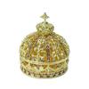 Enamel Craft Alloy Crown Jewelry Box European and American Wedding Ring Storage Box Ornament Wedding Decoration Ornament