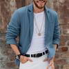 Giacca Blazer Suit da Uomo Traspirante in Lino e Cotone per Uomo Cappotto per Estate Business Abbigliamento Maschile Leggero