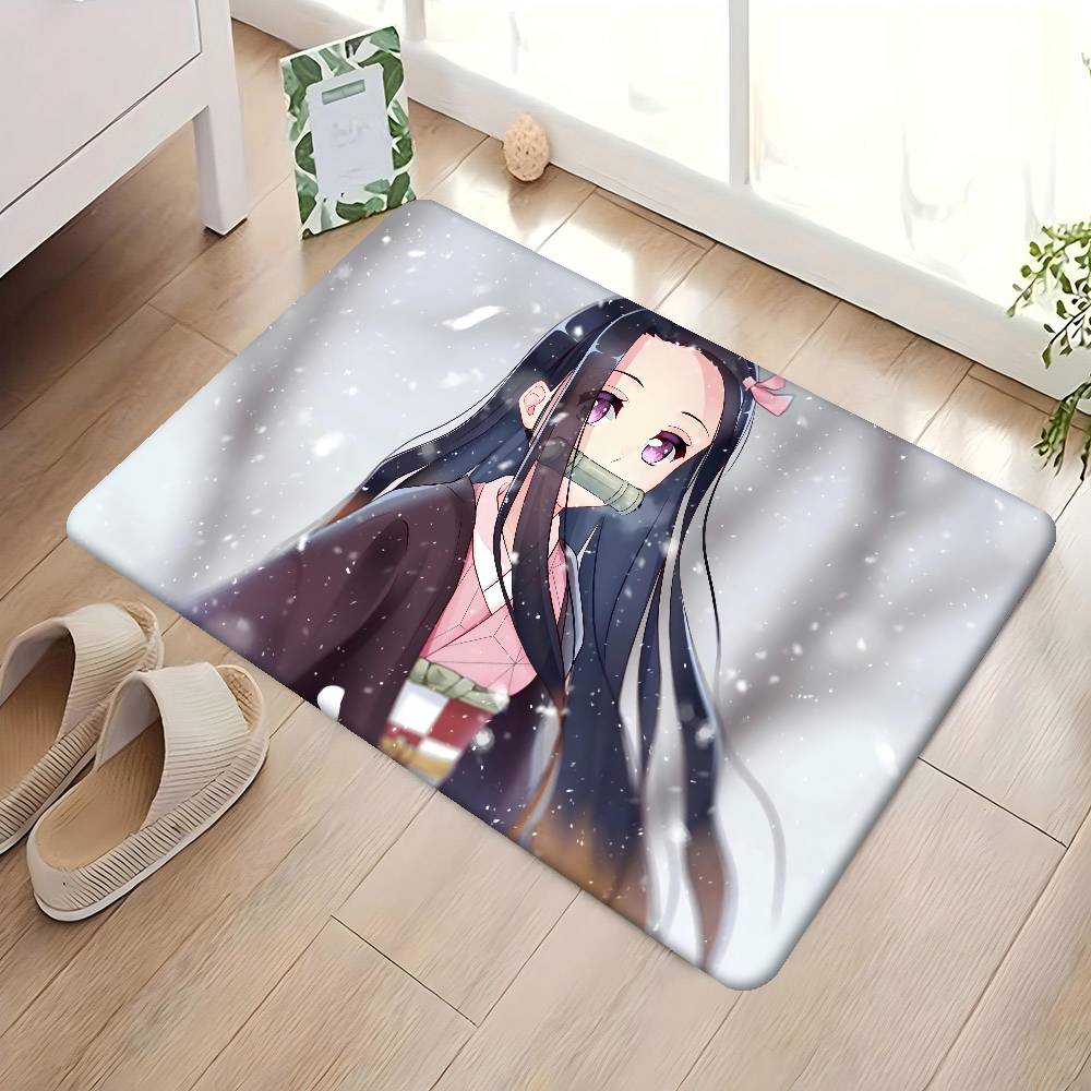

1PC Anime Charater Nezuko Door Mat Washable Non-Slip Living Room Sofa Chairs Area Mat Kitchen Doormat Area Rug 40x60 cm