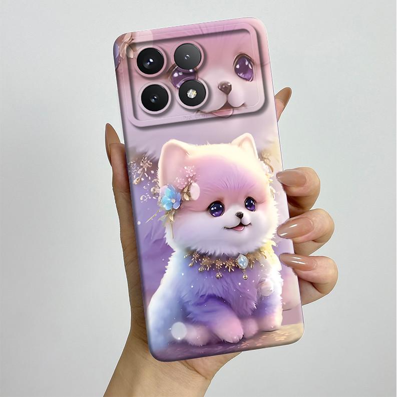 Shockproof Phone Case for Xiaomi Poco X6 Pro 5G Redmi K70E Pretty Butterfly Flowers Soft TPU Shell Poco X6Pro Bumper Back Cover