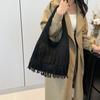 Tassel Bag, Premium Tote Bag 2025 New Fashionable Large-capacity Retro Commuter Underarm Shoulder Bag