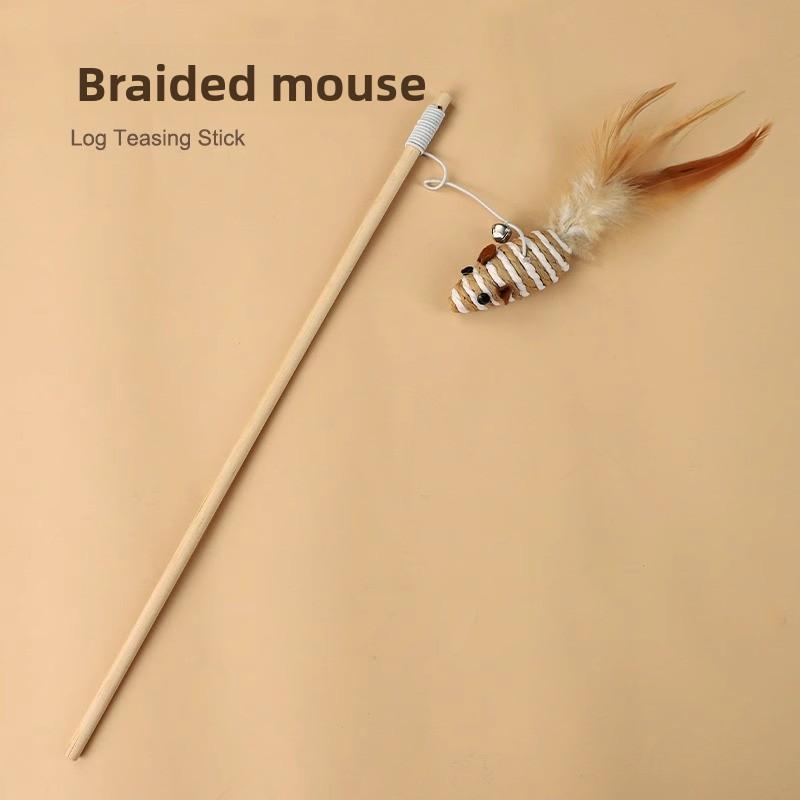 Katzenspielzeug, Katzen-Reizstäbe, Katzen-Selbstbefriedigung zur Linderung von Langeweile, Kleine Maus mit Glöckchen, Bissfest, Kätzchenkonsum