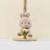 Cute Cartoon Plush Bunny Keychain With Ultra Soft Short Fur For Bag Decoration