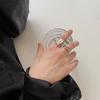 Irregular Ring Female Niche Design Personality Simple Tide High Sense Cold Wind Stacking Wearing Combination Ring Female