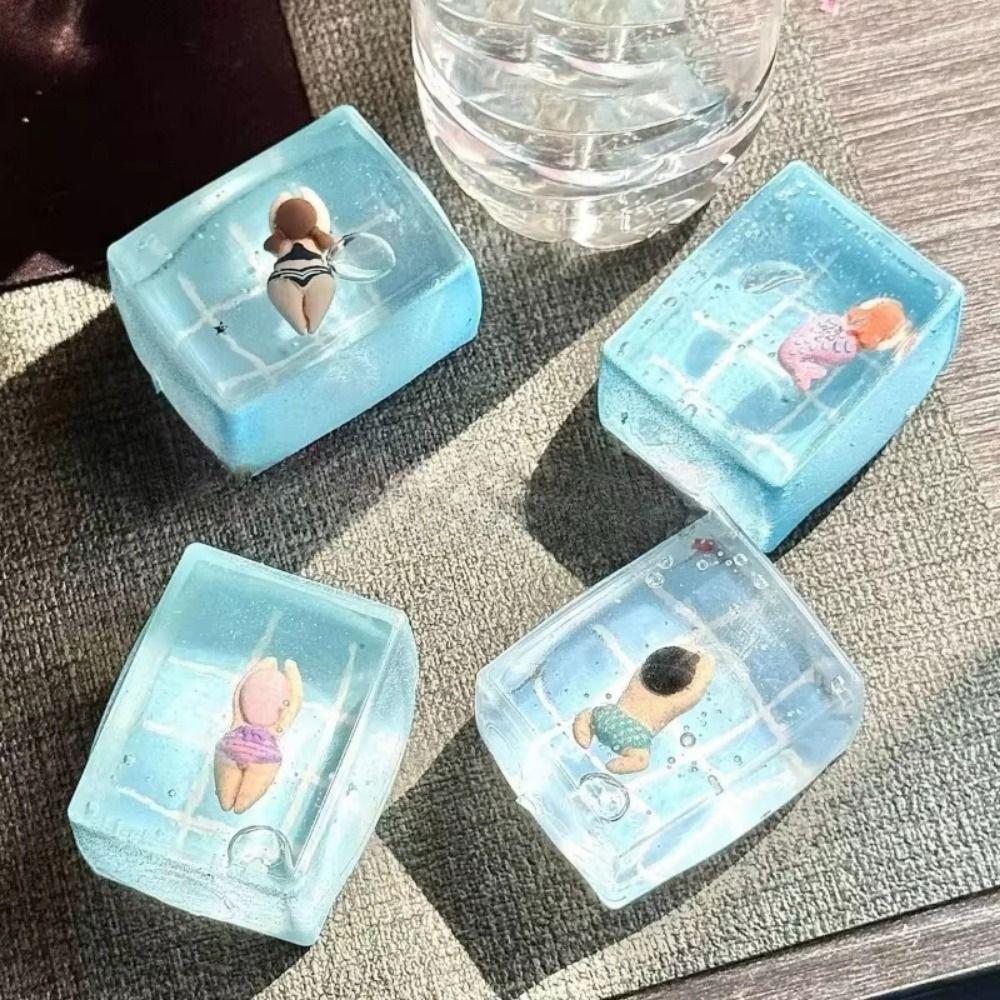 TPR Swimming Pool Squeeze Toy Relaxation Relieve Anxiety Slow Rebound Fidget Toy Stress Relief Random Style TPR Anxiety Toy