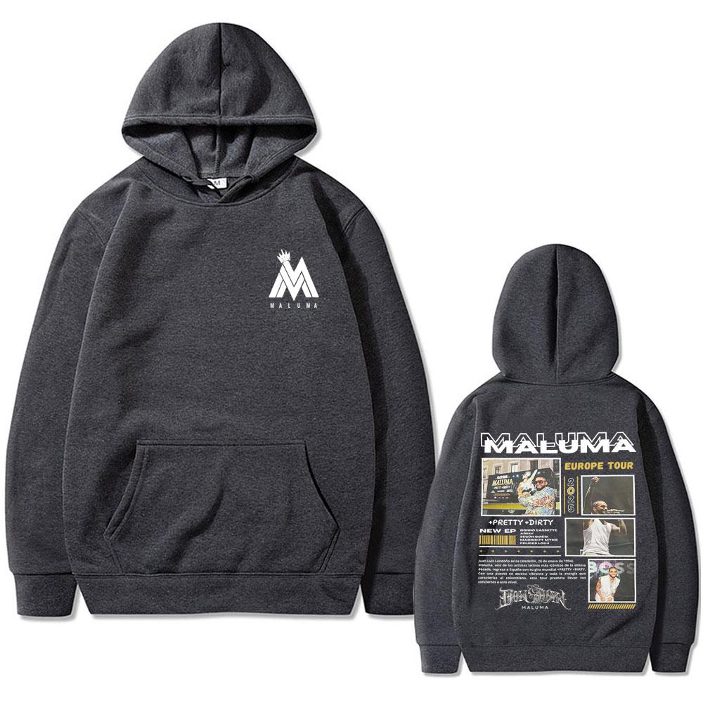 Rapper Maluma Europe Tour Hoodie Men'S Fashion Oversized Hooded Sweatshirts Men Women Casual Hip Hop Pullovers Streetwear