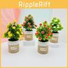 Artificial Green Plant Pot With Plastic Material For Indoor And Outdoor Use