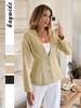 2025 Autumn/Winter European & American Elegant Long-Sleeve Buttoned Women's Suit Jacket