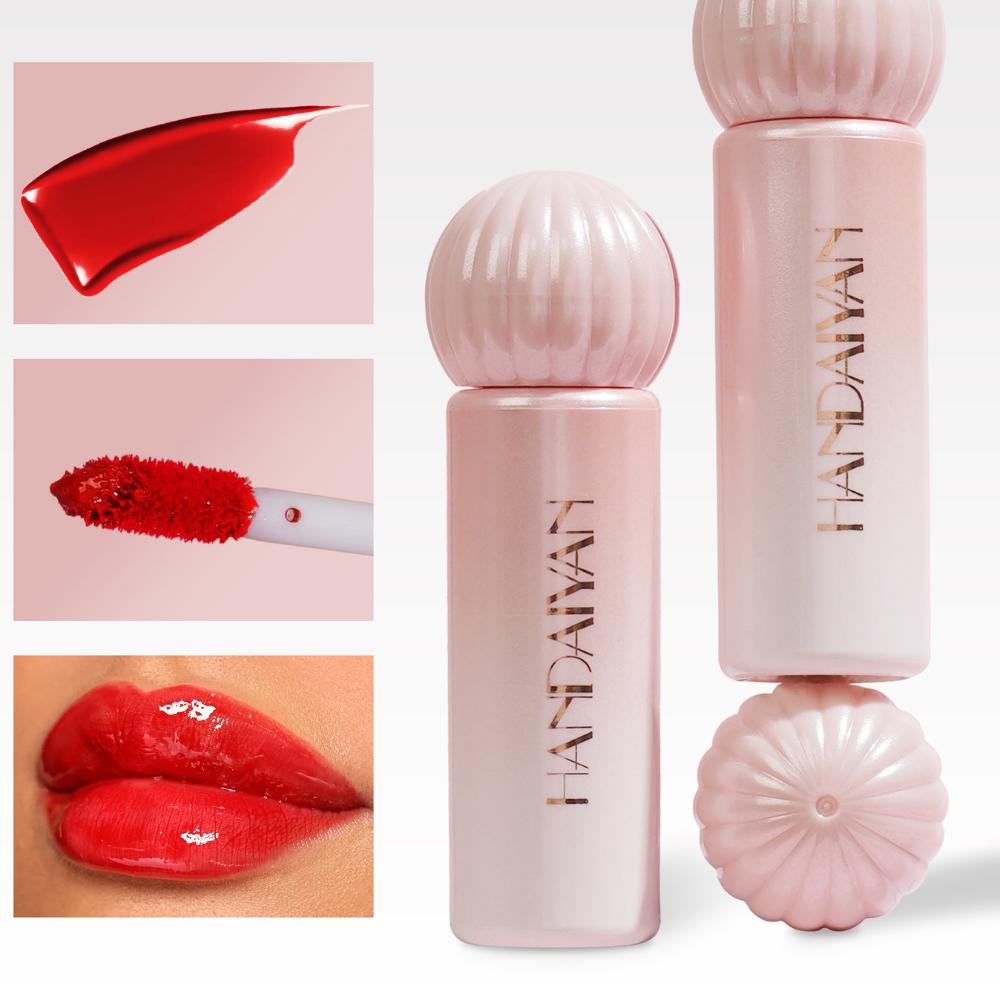 8 Colors Mirror Lip Glaze Highly Pigmented Long-lasting Moisturizing and Nourishing Lip Gloss Liquid Lipstick Women's Cosmetics