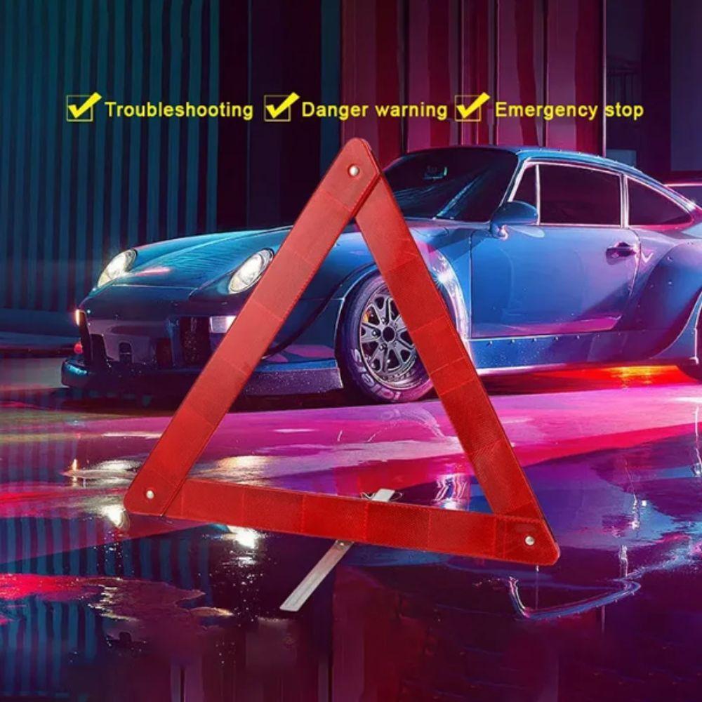 Reflective Reflective Triangle Foldable Road Safety Device Emergency Warning Triangle  Car Tripod