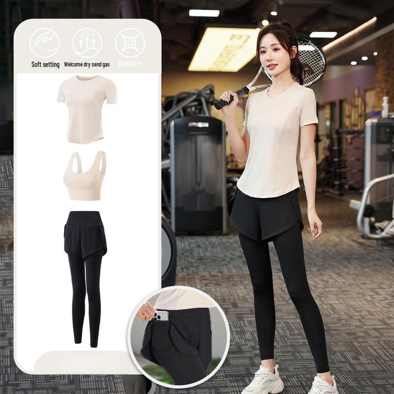 OEING Women's 3-Piece Yoga & Fitness Set