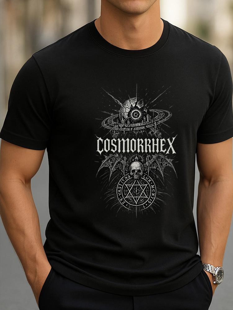 COSMORRHEX Occult Graphic T-Shirt Dark Gothic Spacecore Tee Skull Unisex Tee Unisex T-Shirt XXXL