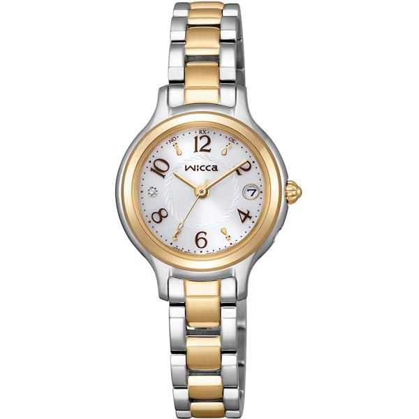 Citizen Wicca Watch No Battery Replacement Needed Watch Special KS1-937-13 Solar-Powered Radio-Controlled Women's Perfect Gift