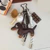 Multipurpose Sausage Dog Key Pendant Sturdy PU Materials Construction with Attention to Detail Daily Casual Wear