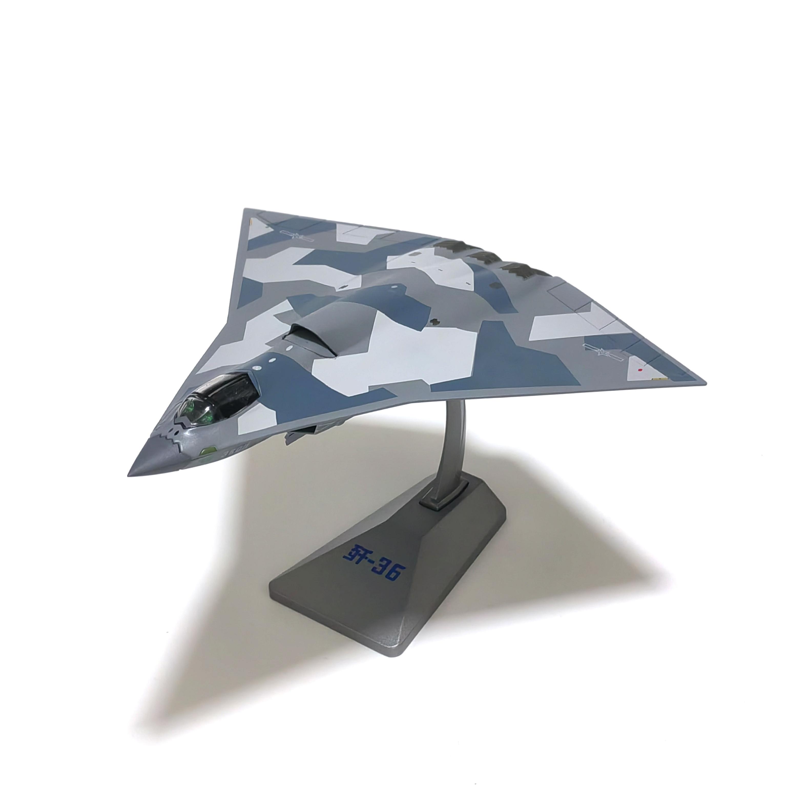 

J36 1/144 Scale Metal Model airplane (including base) Scale model Home placement, collection and decoration Creative gift