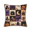 Halloween Black Cats Square Pillow Cases Witchy Moon Gothic Cushion Cover Novelty Decorative Pillowcase for Home 40x40cm
