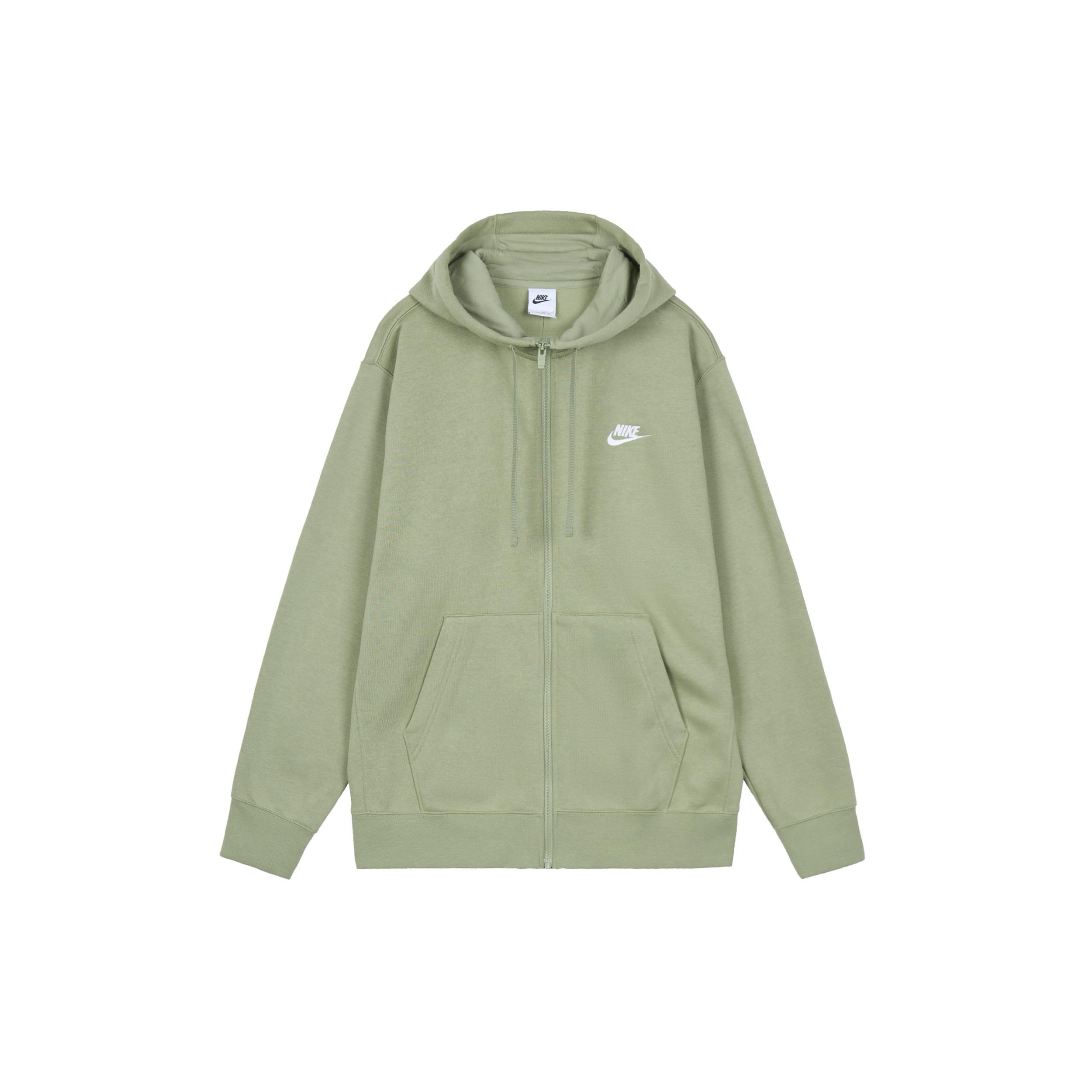 Nike Sportswear Club Fleece Full-Zip Hoodie Green Men s BV2646-386 L