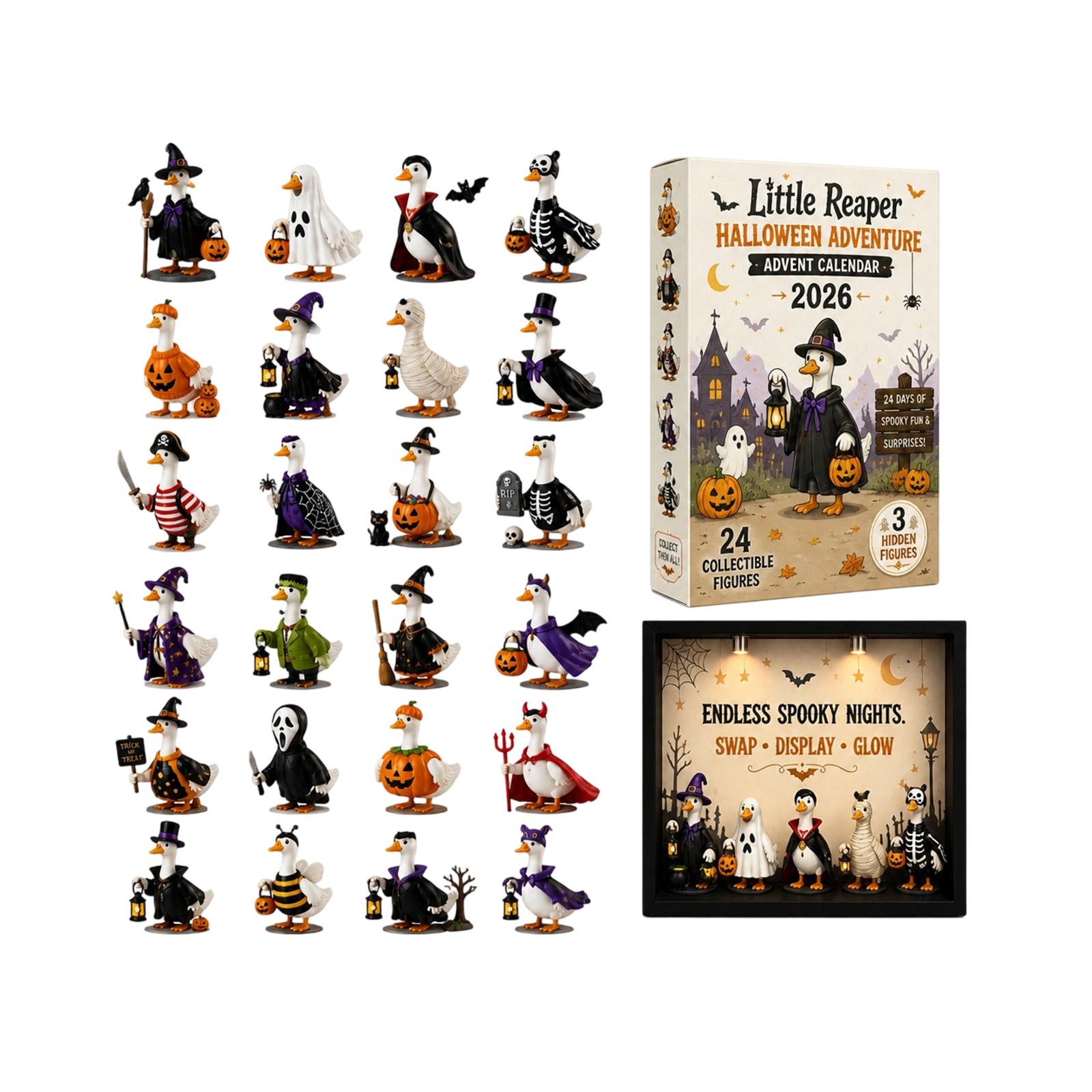Little- Halloween Porch Acrylic Countdown Calendar with Light Box, One Size