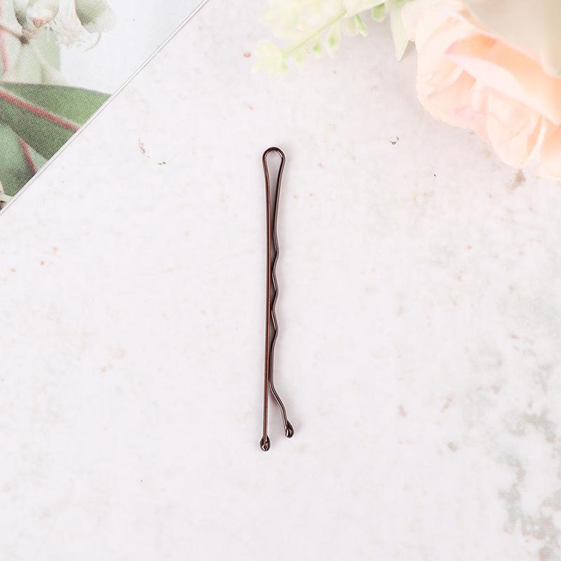 100Pcs Wedding Hair Clips Barrette Hairpins Black Side Wire Folder Styling Tools