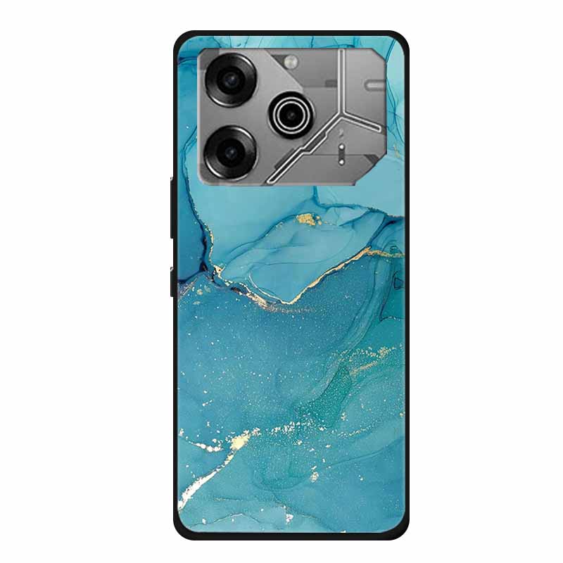 For Tecno Pova 6 Pro Case Marble TPU Silicone Soft Back Cover Phone Cases for Tecno Pova6Pro 5G LI9 Protector Mica Painted Coque